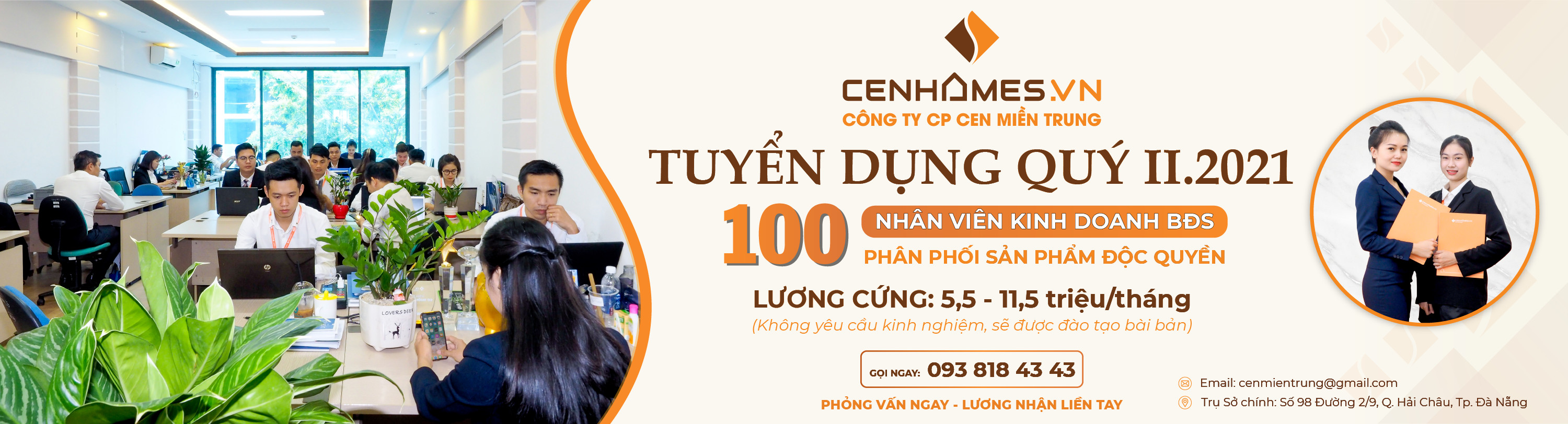 Tuyển chuyên viên kinh doanh BĐS